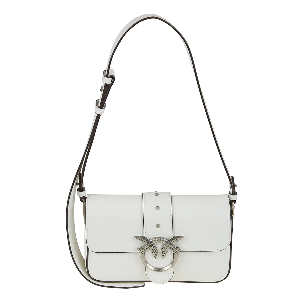 Pinko Classic Love Bag Slouchy - Female - Shoulder Bags - White - One Size - Bags