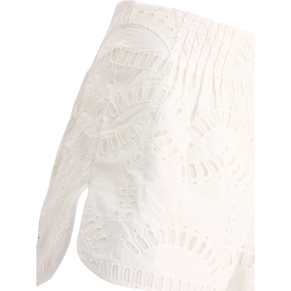 Charo Ruiz Ibiza Palok Shorts Katoen Polyester Mix White Dames