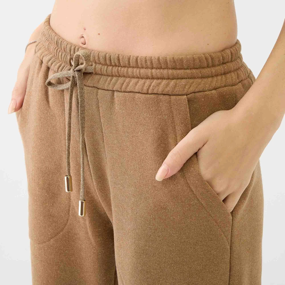 Ermanno Scervino Lurex Joggingbroek Brown Dames