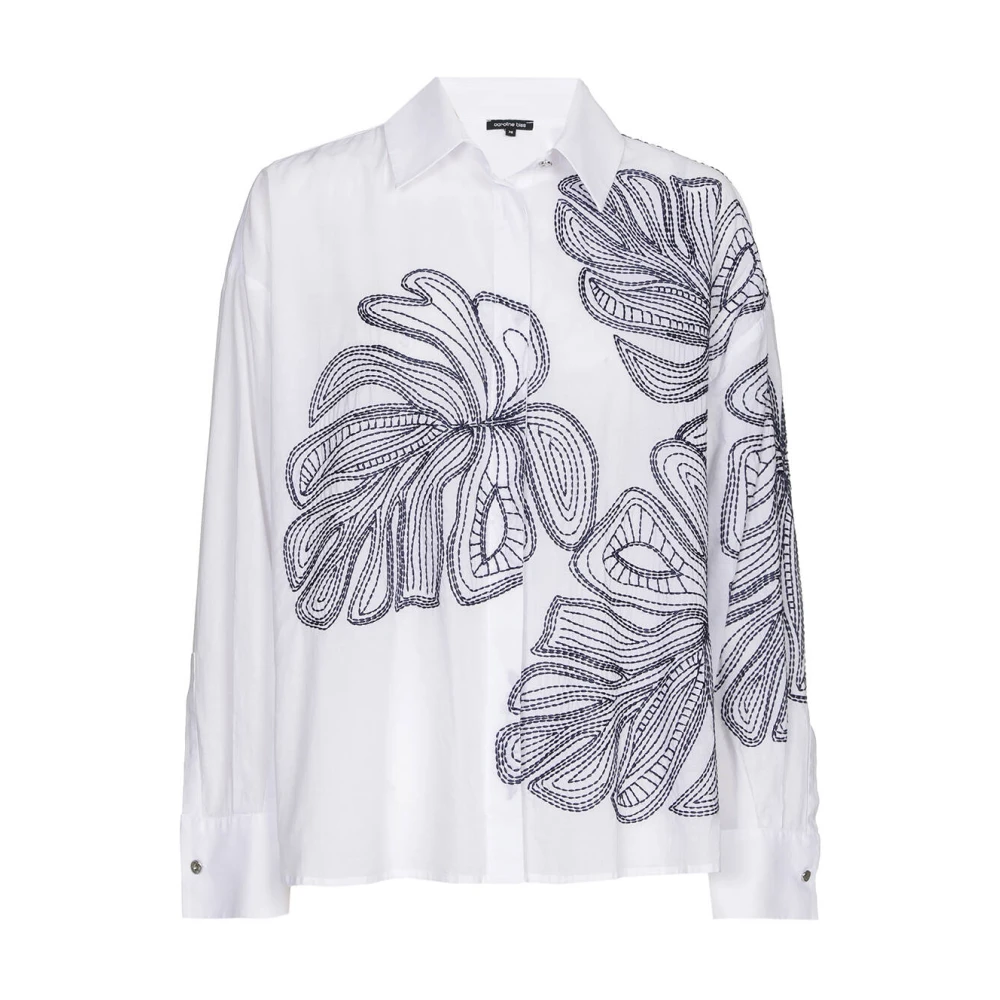 Caroline Biss Elegante Blouse met Lange Mouwen White Dames