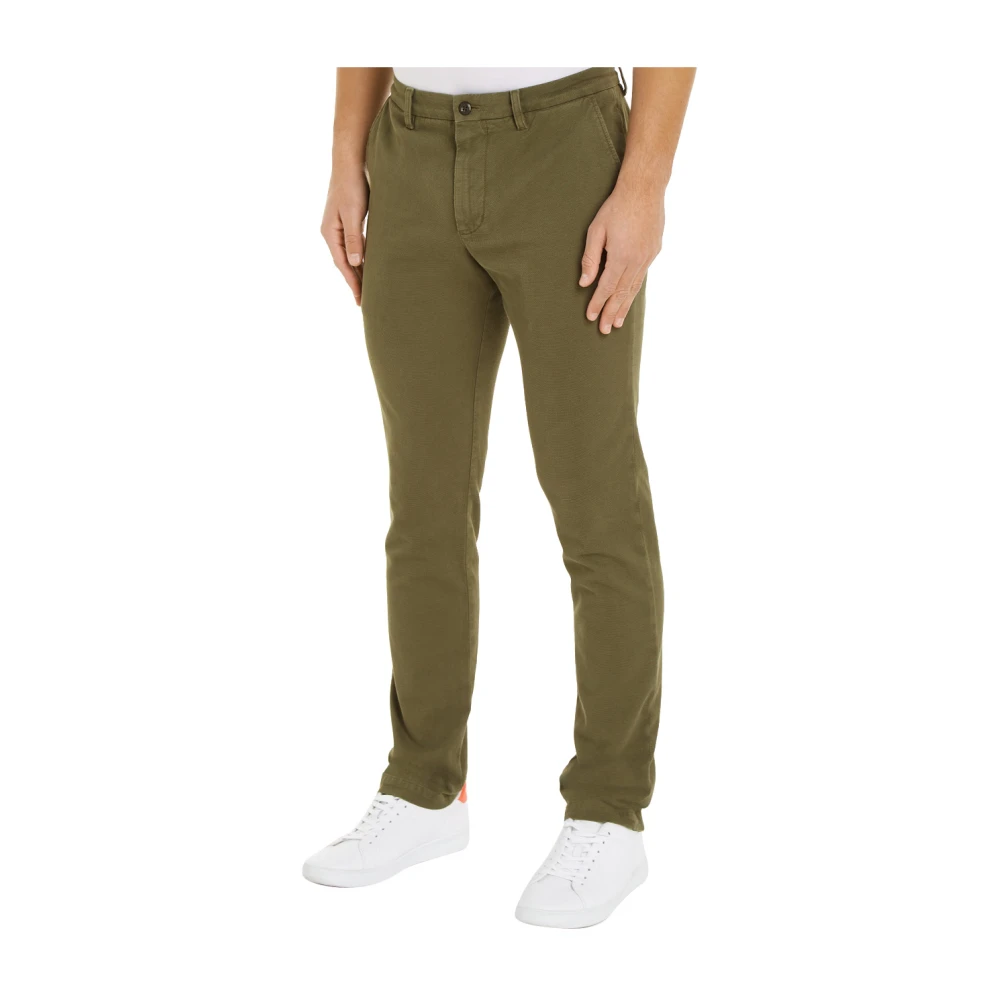 Tommy Hilfiger Groene Chinos Bleecker Struc Broek Green Heren