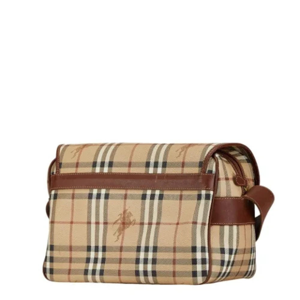 Burberry Vintage Pre-owned Leather shoulder-bags Brown Dames
