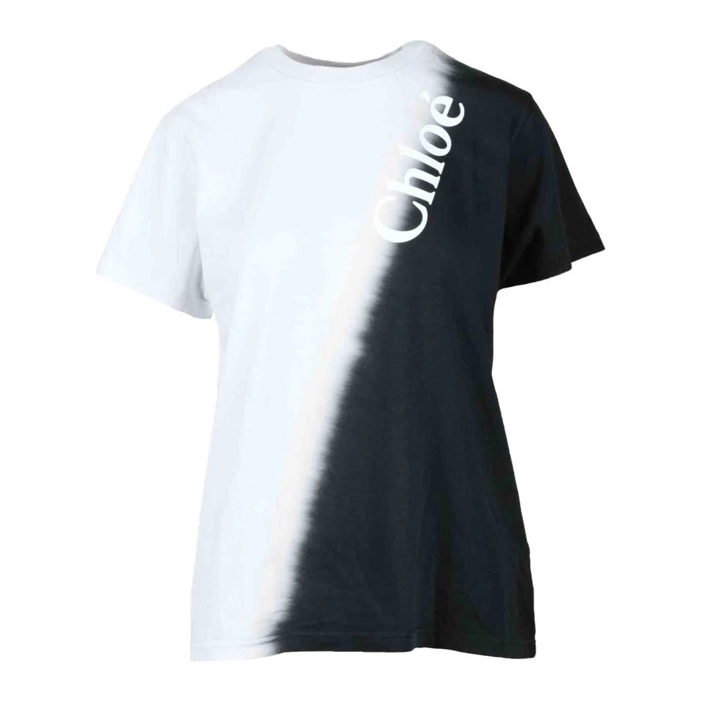 Chloé Katoenen T-shirt Black Dames