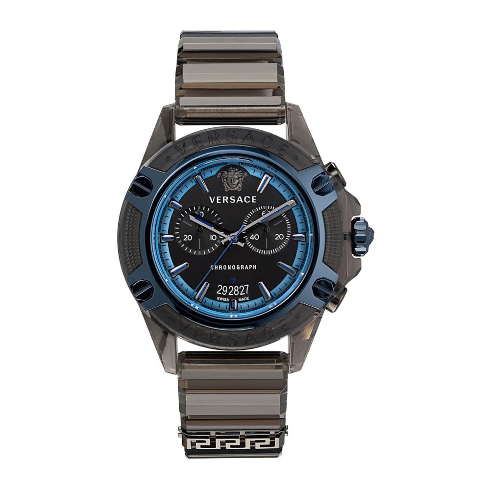 Versace Men's Black Active Silicone Watch Dial