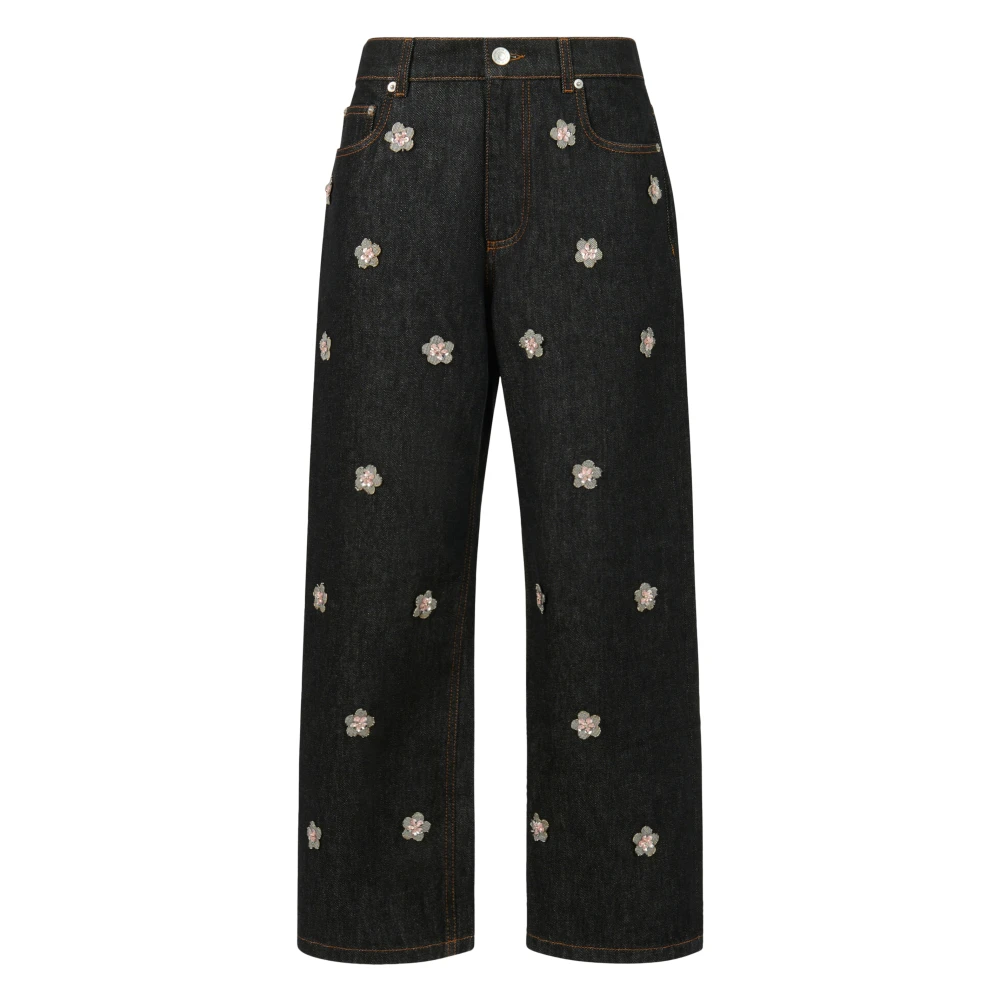 Marni Women's Black Cropped Jeans - Cropped Jeans - Xs - Jeans