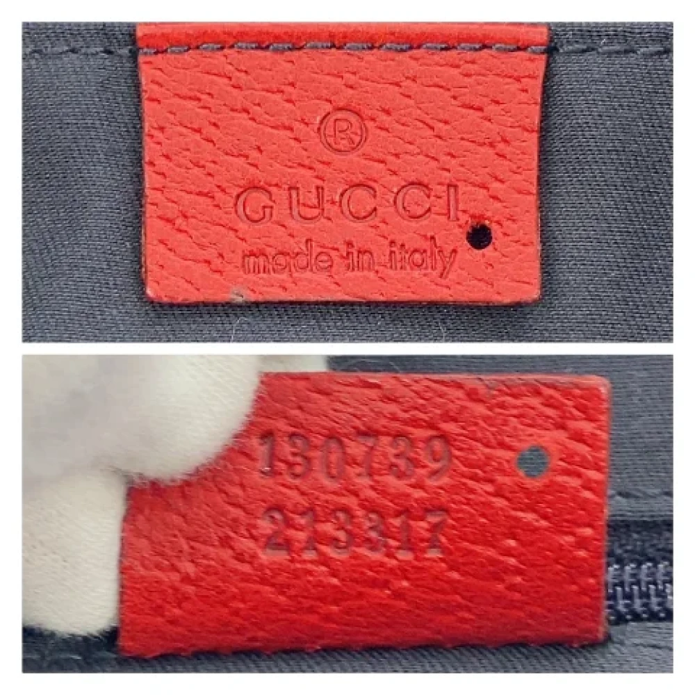 Gucci Vintage Pre-owned Canvas totes Red Dames