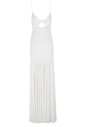 robe-blanche-en-mesh-avec-col-en-v