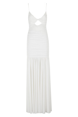 white-mesh-dress-with-v-neck