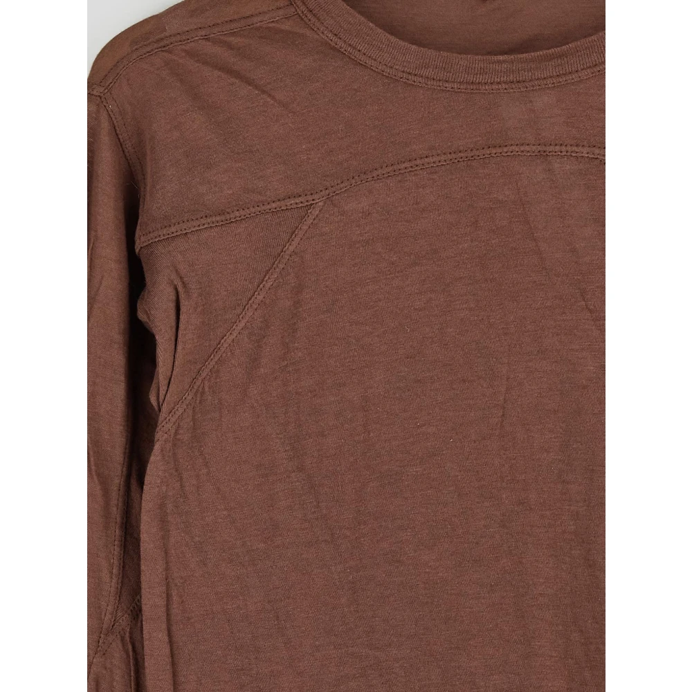 Rick Owens Geo Katoenen T-shirt Brown Dames