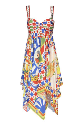 sweetheart-neckline-dress-with-handkerchief-hem