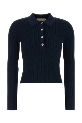 Stretch Viscose Blend Polo Shirt