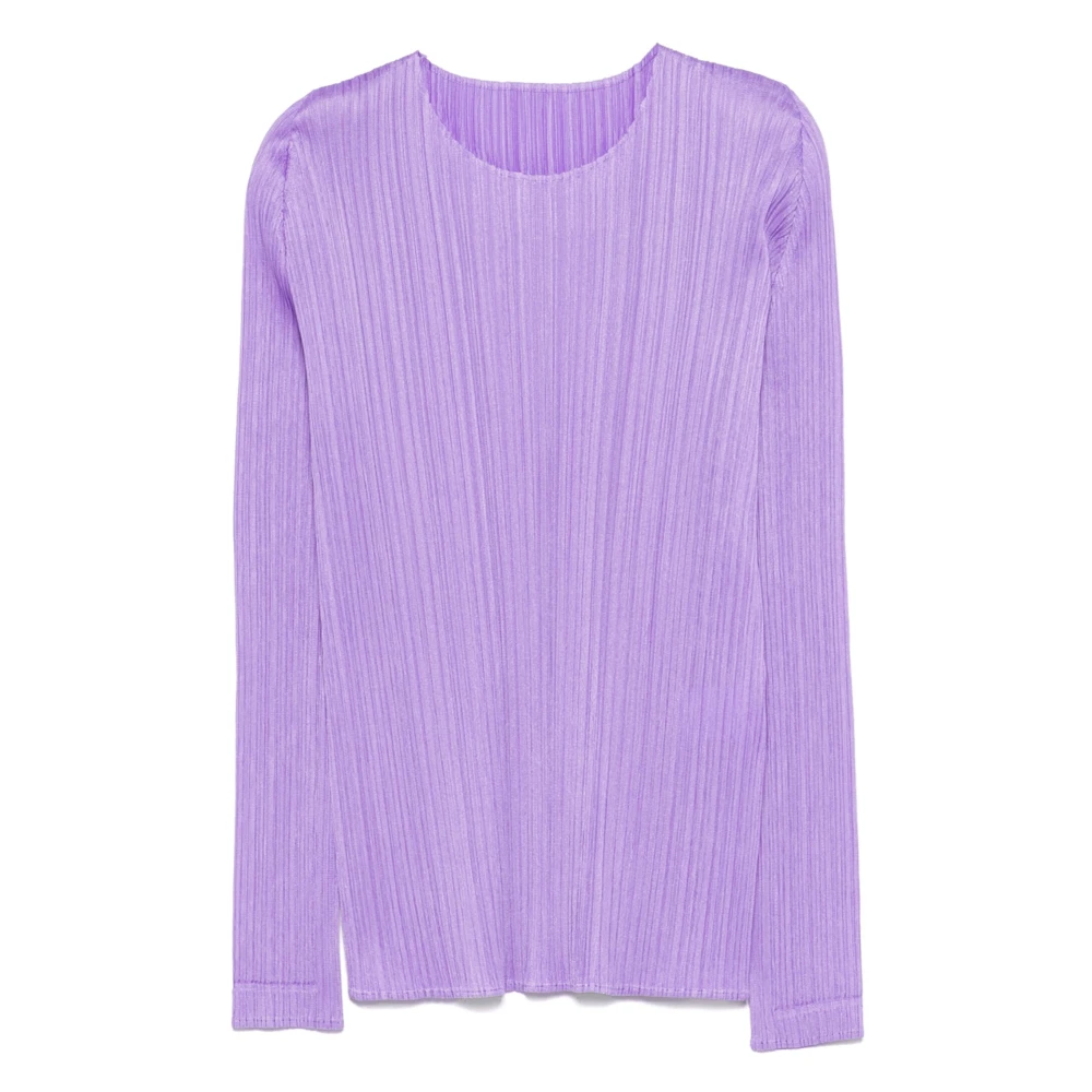 Issey Miyake Casual Katoenen Overhemd voor Mannen Purple Dames