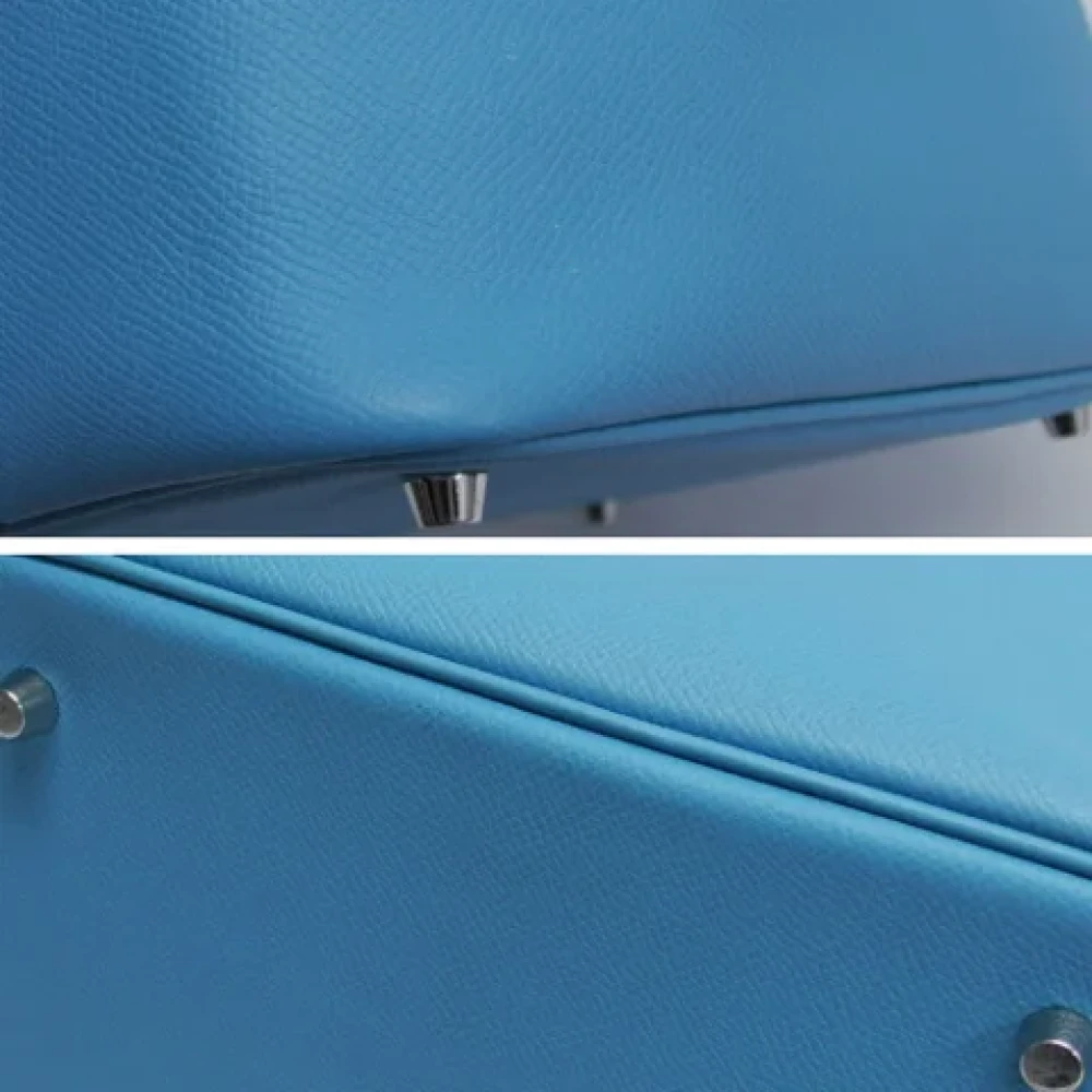 Hermès Vintage Pre-owned Fabric handbags Blue Dames