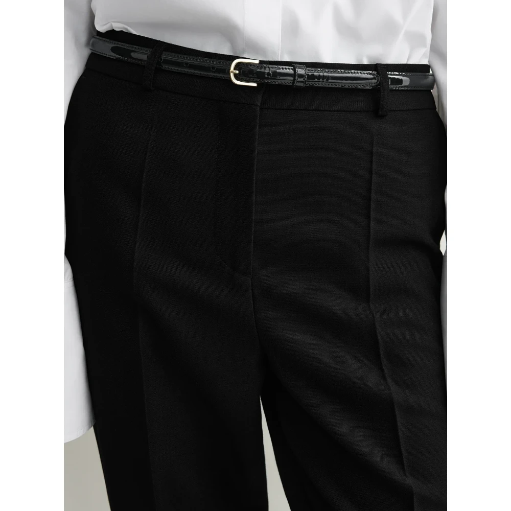 TotêMe Op maat gemaakte lage taille broek Black Dames
