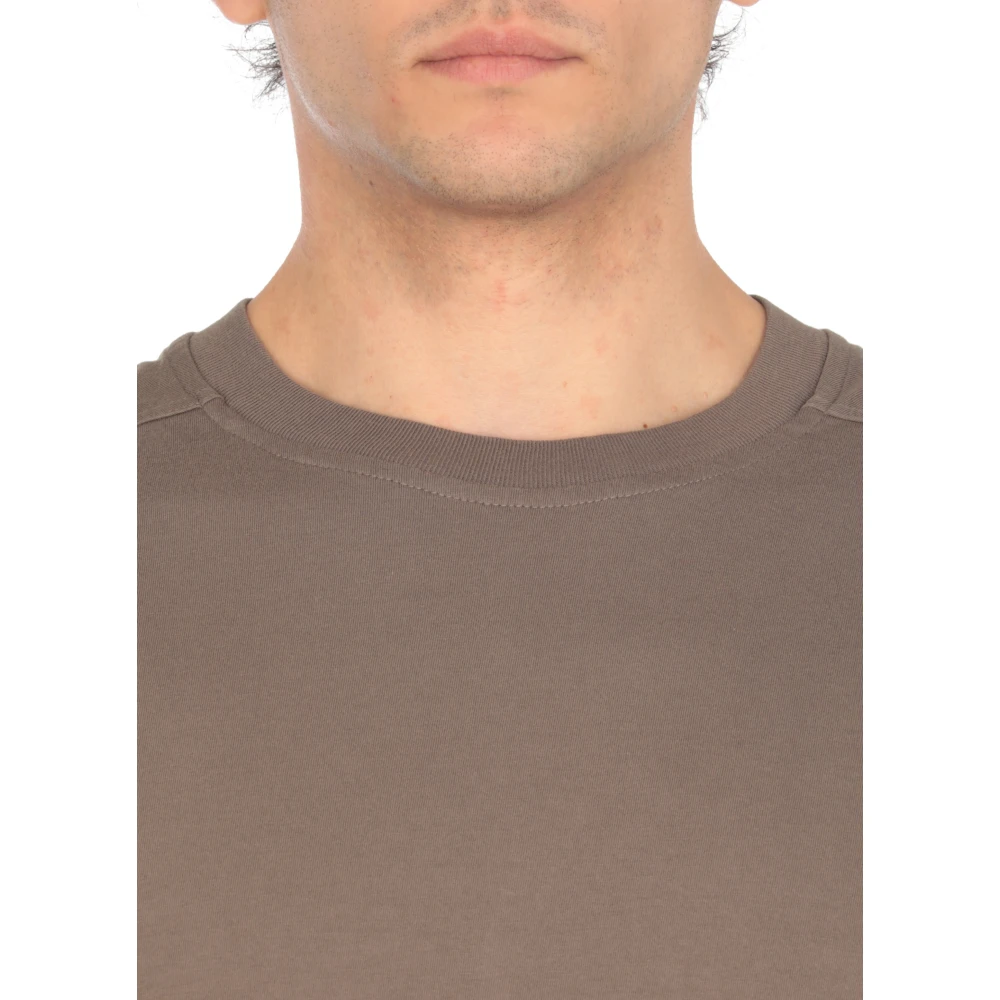 Rick Owens Bruin Katoenen T-shirt Ronde Hals Korte Mouwen Brown Heren