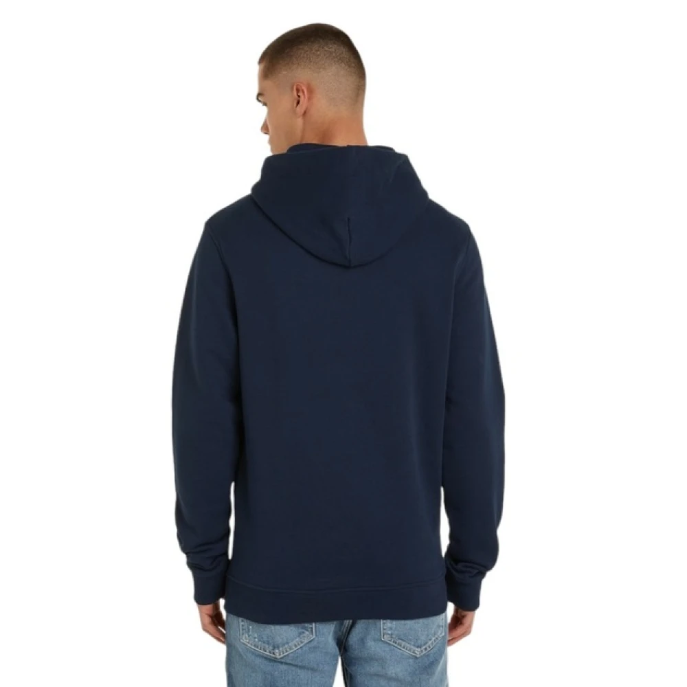 Tommy Jeans Casual Badge Sweat Hoodie Blue Heren