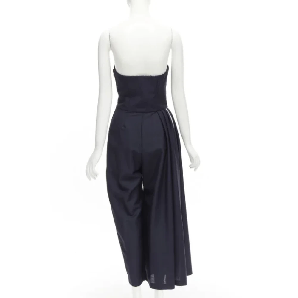 Dior Vintage Pre-owned Wool dresses Blue Dames