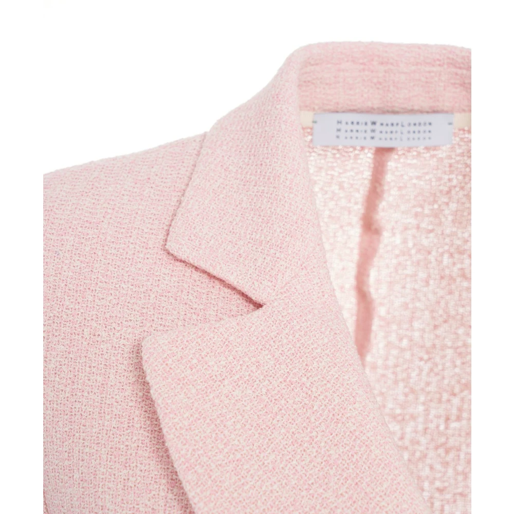 Harris Wharf London Roze Double-Breasted Blazer Pink Dames