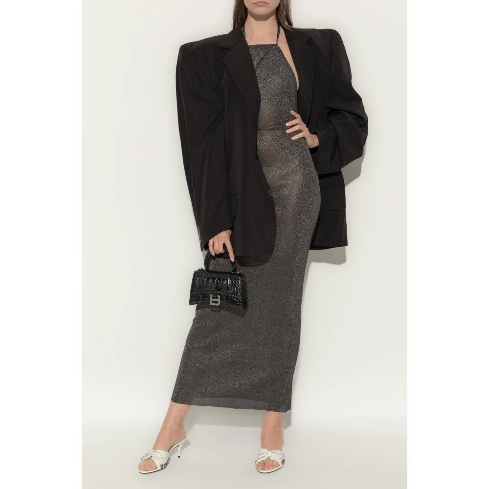 Balenciaga Hals Jurk Black Dames