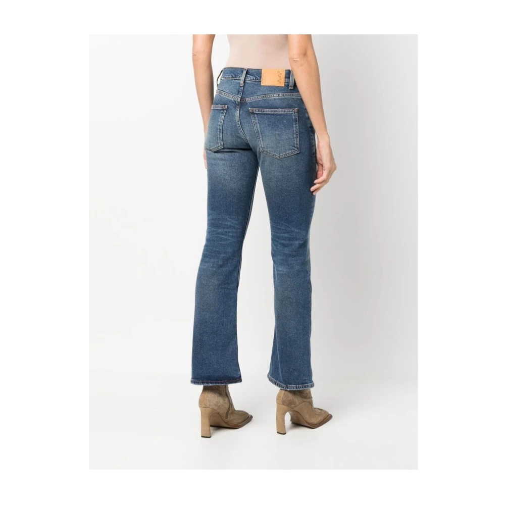 Haikure Gerepareerde Mid Blue Jeans Blue Dames