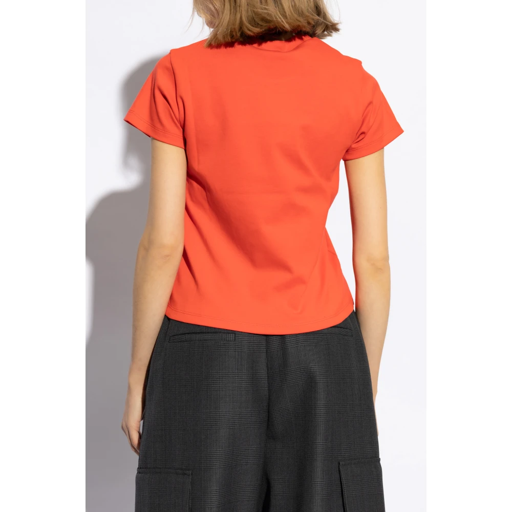alexander mcqueen T-shirt met logo Red Dames