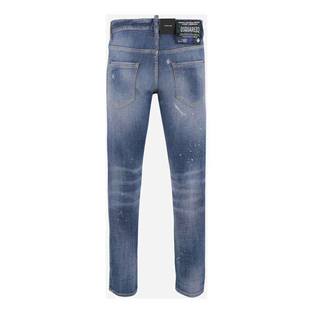 Dsquared2 Stretch Katoenmix Skinny Fit Jeans Blue Heren
