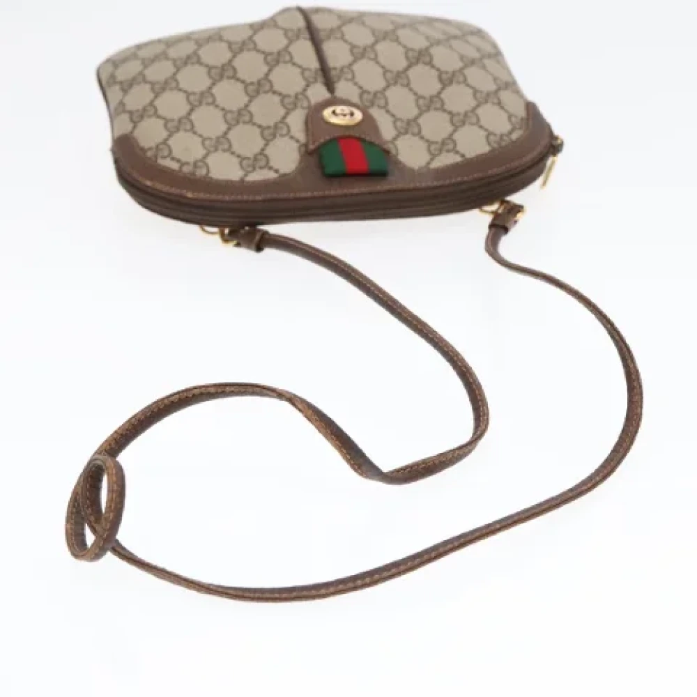 Gucci Vintage Pre-owned Leather shoulder-bags Beige Dames