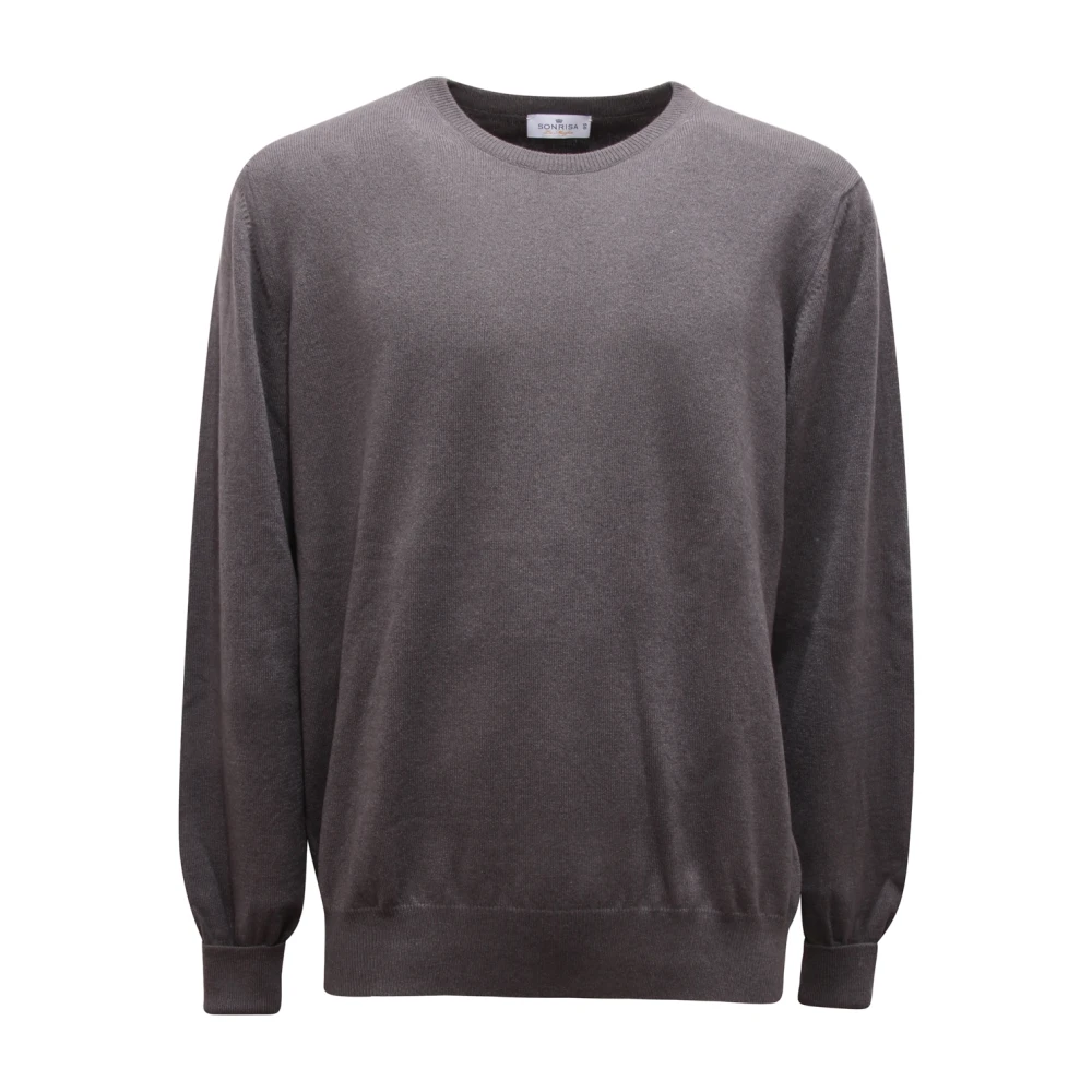 Sonrisa Gray Cashmere Jumper Made In Italy - Male - Cashmere Knitwear - 3XL - Knitwear