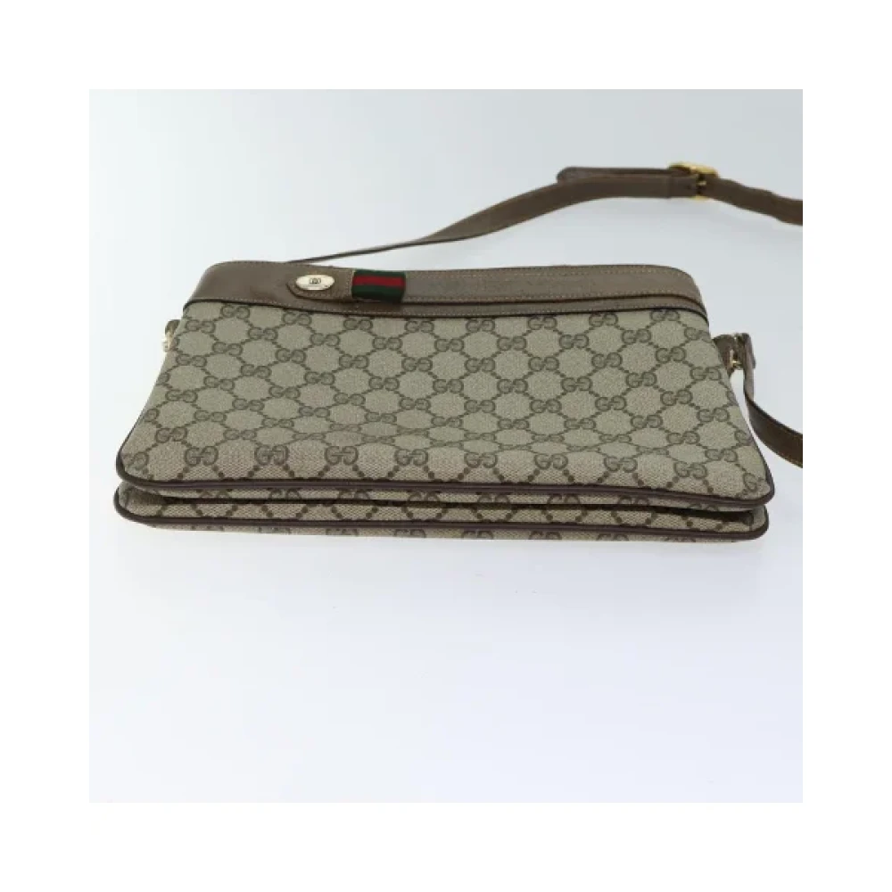 Gucci Vintage Pre-owned Canvas gucci-bags Beige Dames