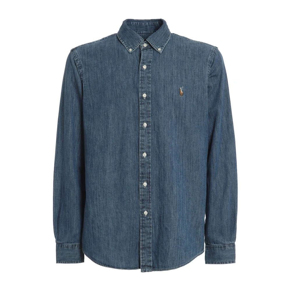 Ralph Lauren Denim Overhemd Blue Heren