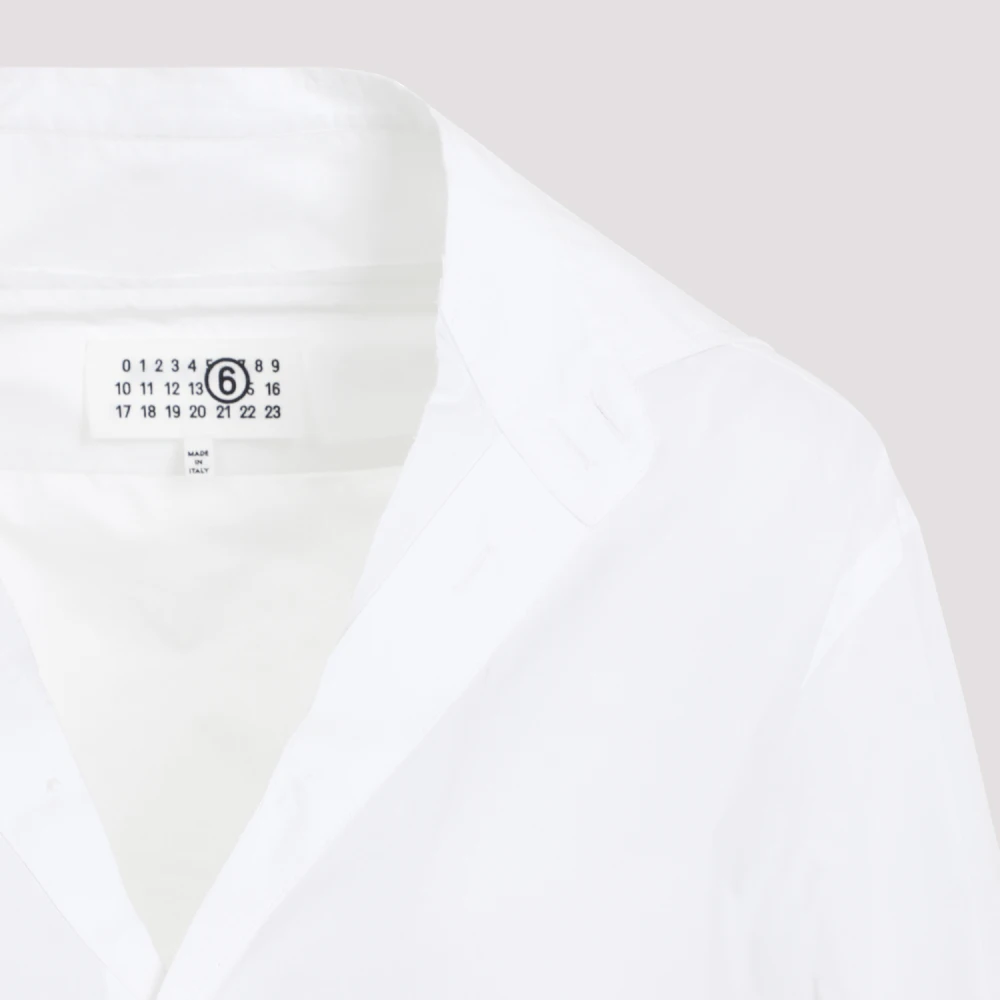MM6 Maison Margiela Wit Overhemd Klassieke Stijl White Dames