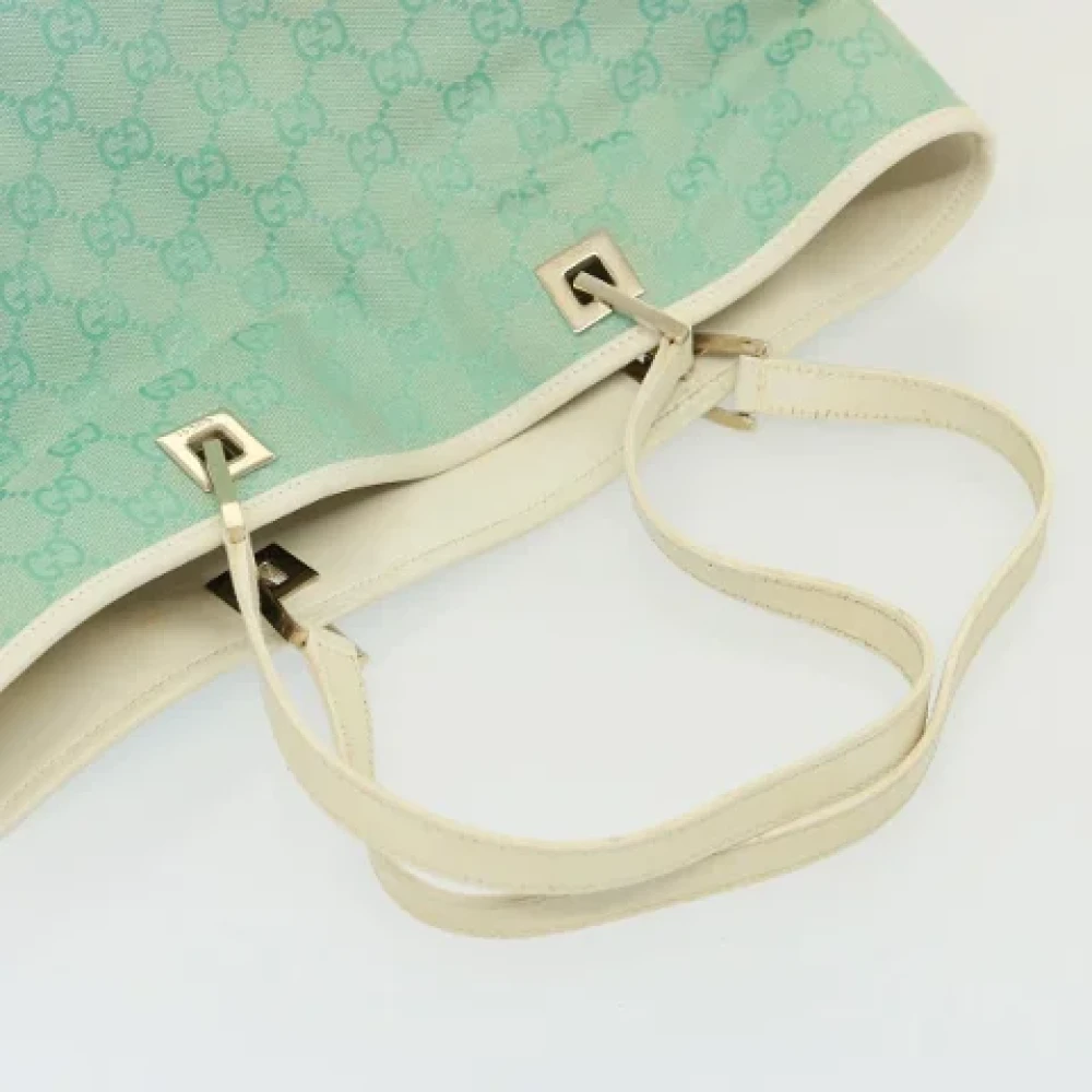 Gucci Vintage Pre-owned Canvas gucci-bags Blue Dames
