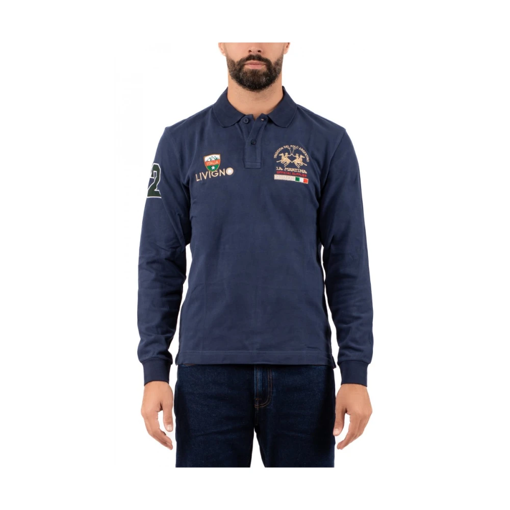 LA MARTINA Heren Polo Klassieke Stijl Blue Heren