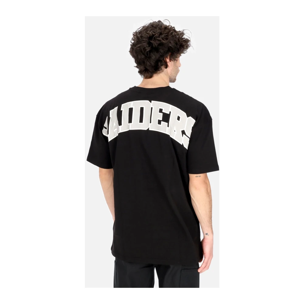 new era Lasrai Raiders Oversize Tee Zwart Wit Black Heren
