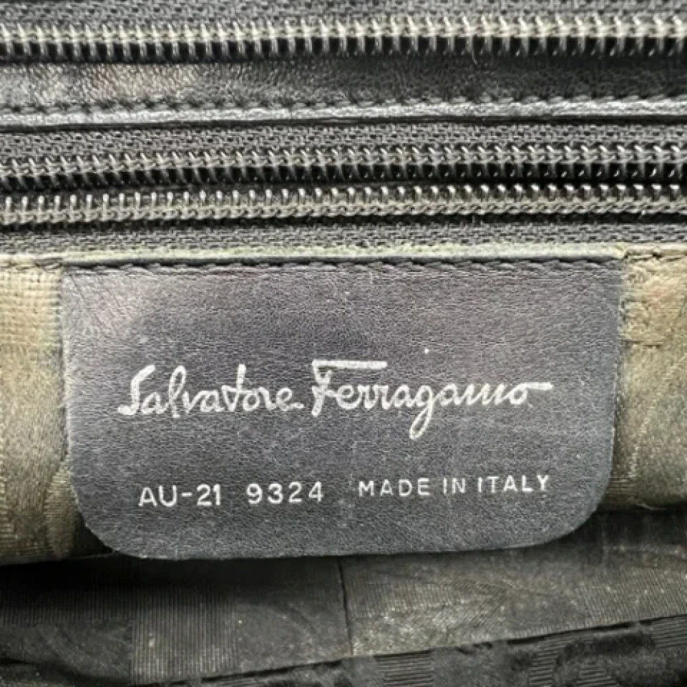Salvatore Ferragamo Pre-owned Canvas totes Black Dames