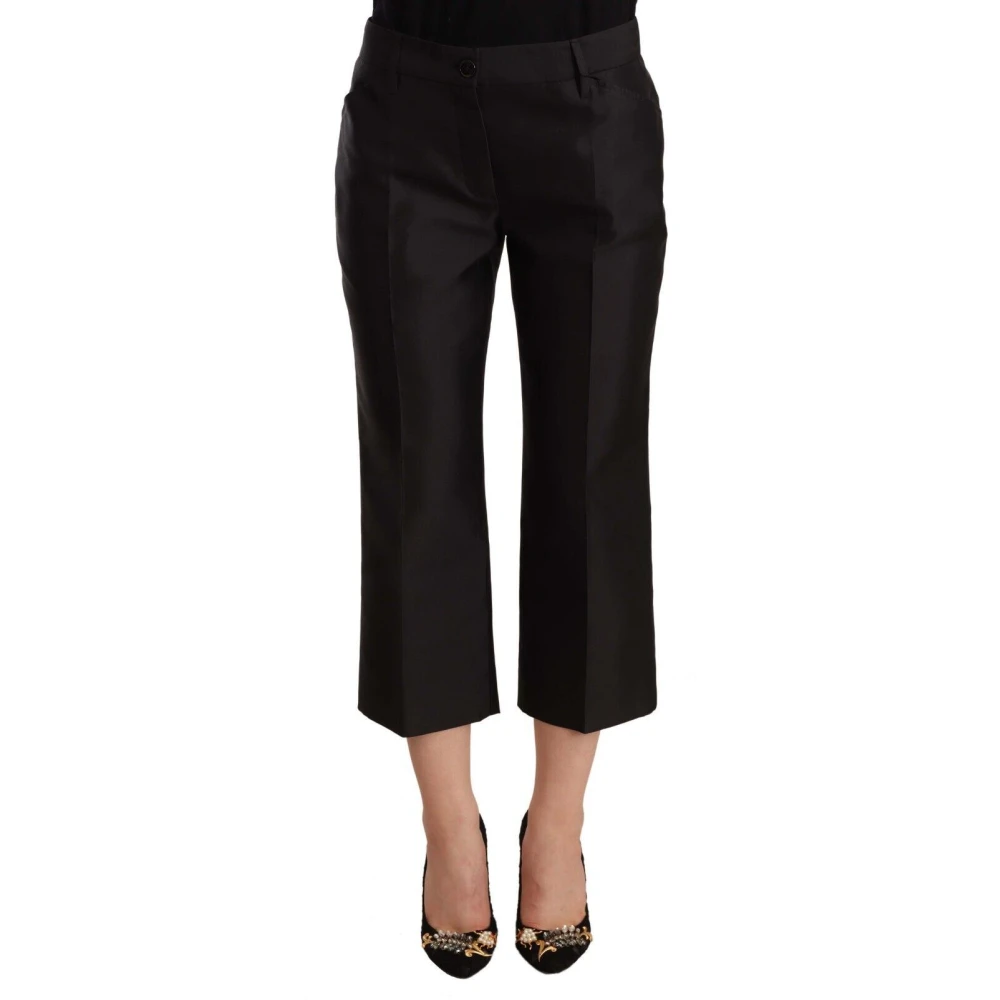 Dolce & Gabbana Donna Nero Cropped Trousers