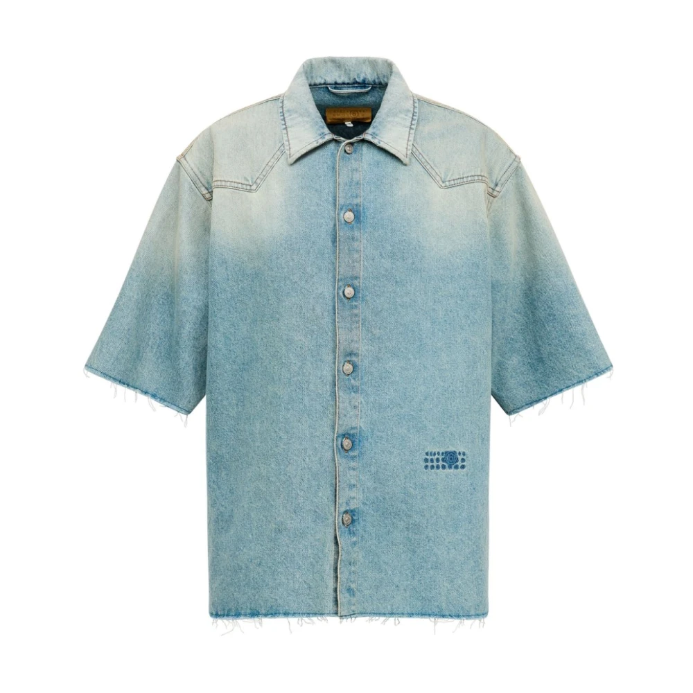 MM6 Maison Margiela Stijlvol Overhemd Blue Heren