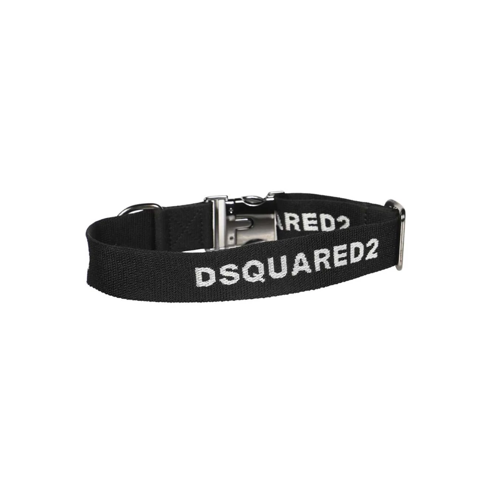 Dsquared2 Montreal Hondenhalsband Poldo x D2 Black Unisex