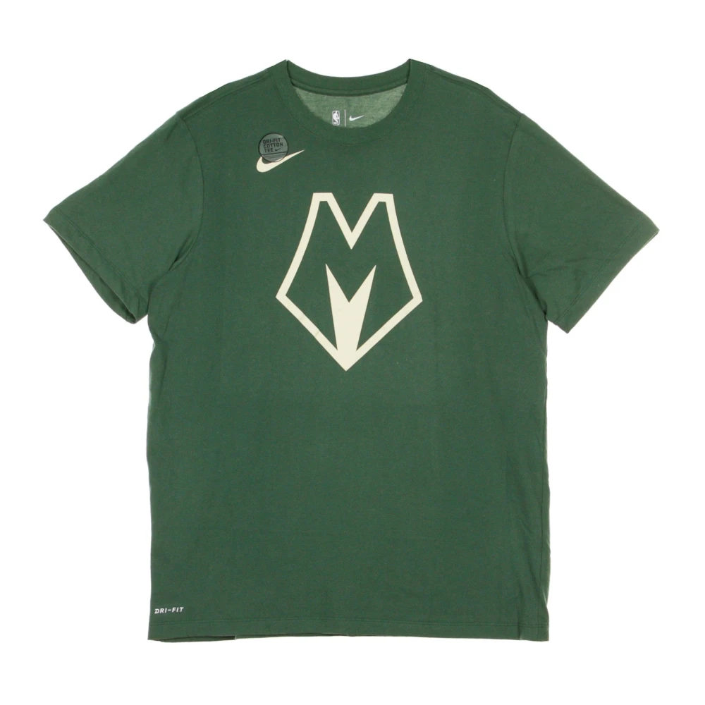 Nike City Edition Logo T-shirt Green Heren