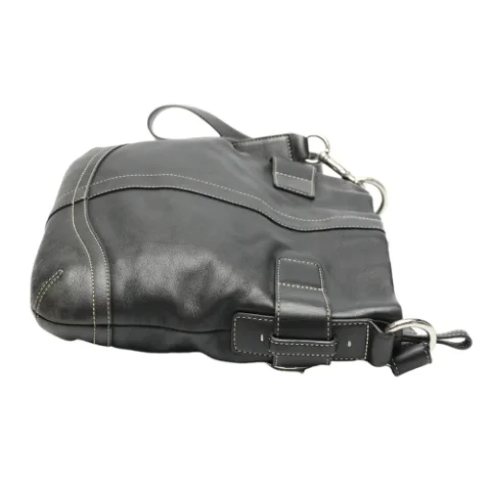 Coach Pre-owned Leather shoulder-bags Black Dames