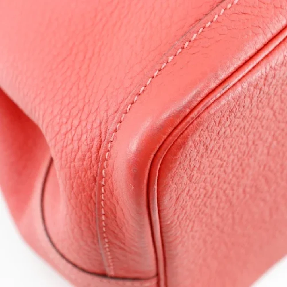 Hermès Vintage Pre-owned Leather handbags Red Dames