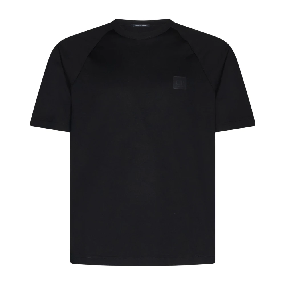 C.P. Company Zwarte Metropolis T-shirt met geperforeerde details Black Heren