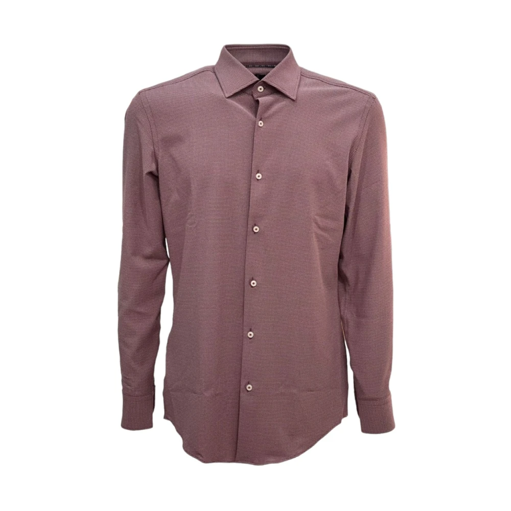 Boss Stijlvol shirt met stretchstof Red Heren