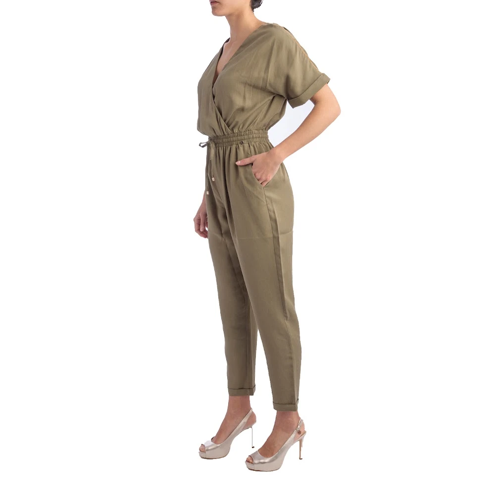 Kocca Mouwloze jumpsuits Groen Marala Stijl Green Dames