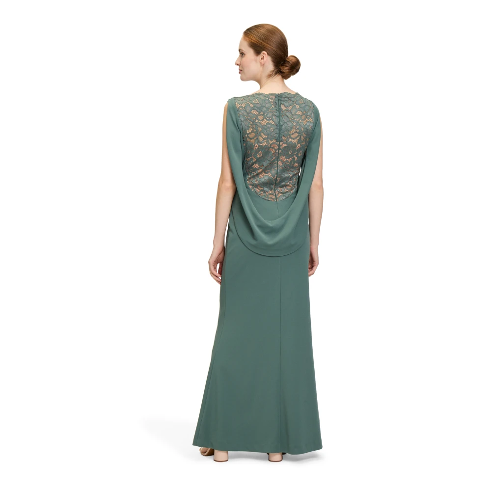 Vera Mont Elegante Kant Avondjurk Green Dames
