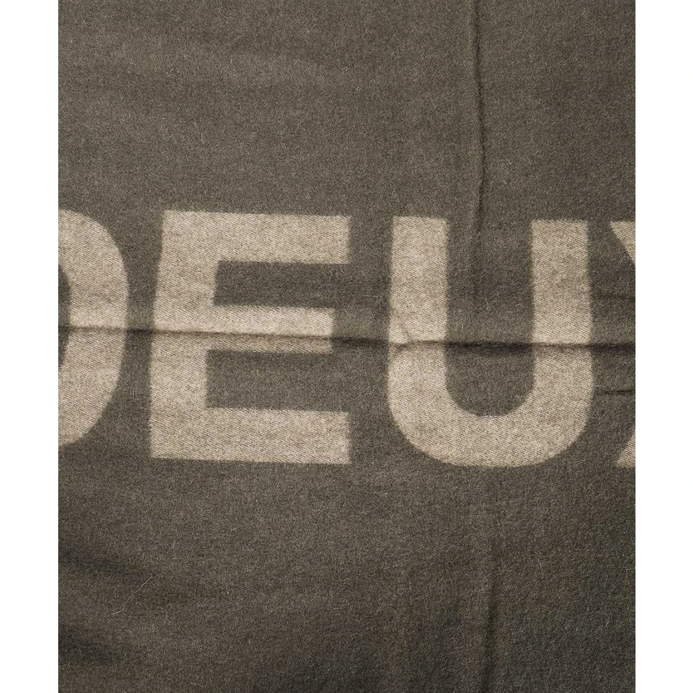 Les Deux Intarsia Wollen Sjaal Green Heren