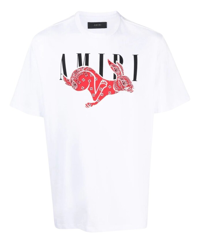 rabbit-print-white-t-shirt