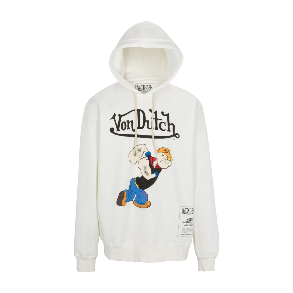 Von Dutch Popeye Lifestyle Sweatshirt White Heren