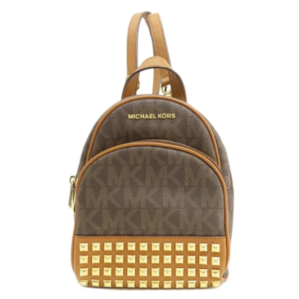 Michael Kors Pre-owned Canvas backpacks Brown Dames