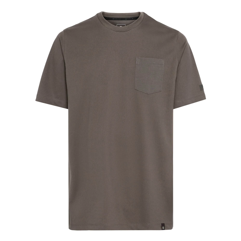 Boggi Milano High-Performance Jersey T-Shirt Gray Heren